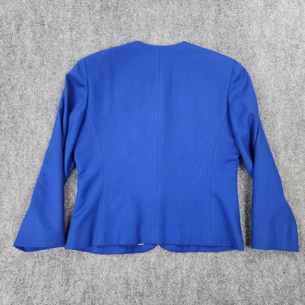 Vintage Pendleton Blazer Womens 10 Blue Wool Gold Crest Button USA Made Jacket - Picture 4 of 16